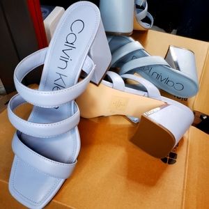 Calvin Klein Size 10 Heeled Sandal